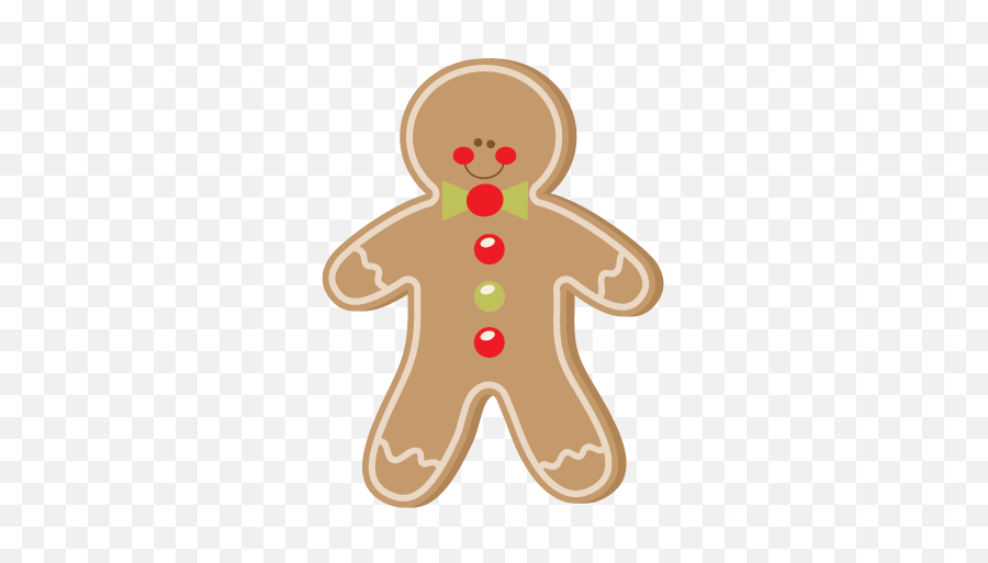 Svg Scrapbook Cut File Cute Clipart - Gingerbread Man Clipart Png,Gingerbread Man Png