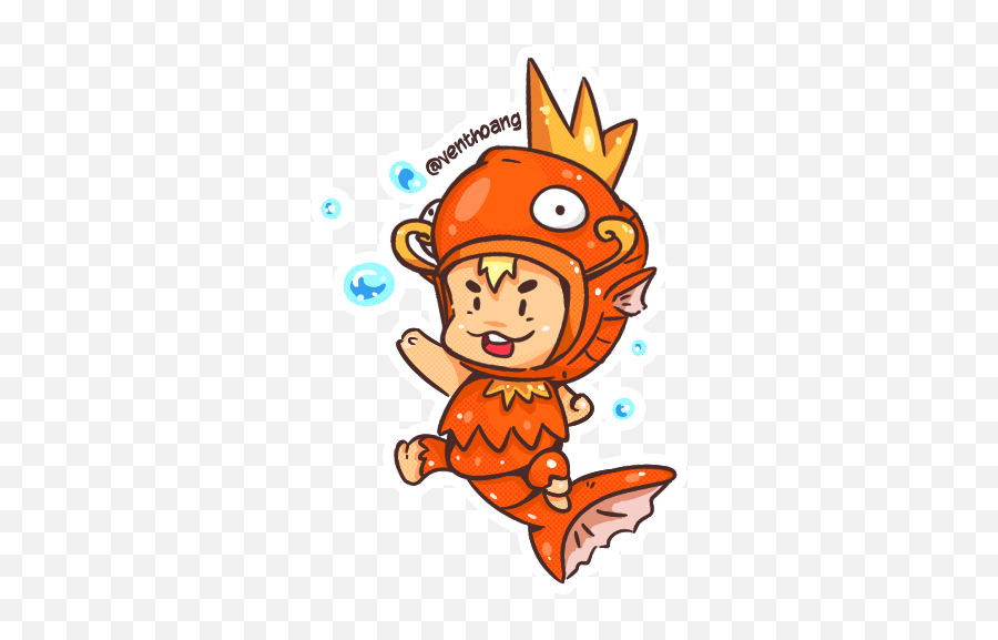 Recolor Pokemon - Orange Magikarp Kid Magrimp Vent Hoang Magikarp Png,Magikarp Png