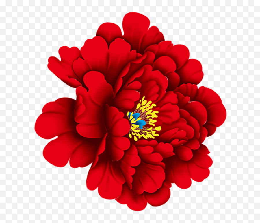Zinnea Clipart Flower Gif - Red Peony Flower Png,Peony Png