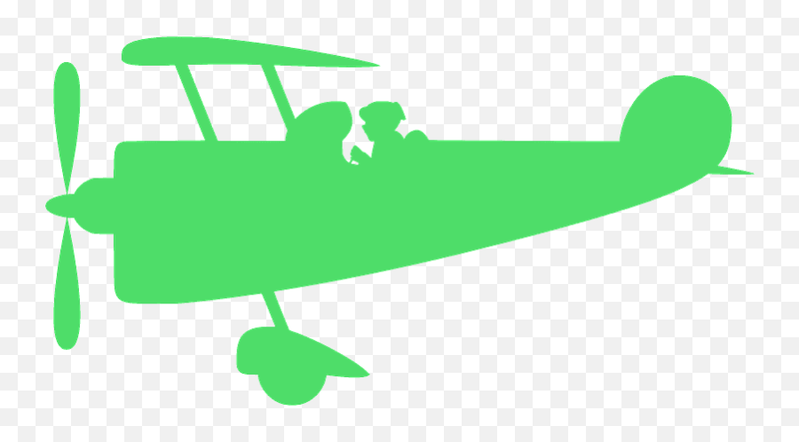 Biplane Silhouette - Avião Vermelho Desenho Png,Biplane Png