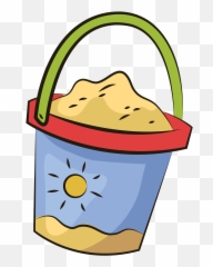 Sand Bucket Clipart - Cubo De Arena Dibujo Png,Sand Clipart Png