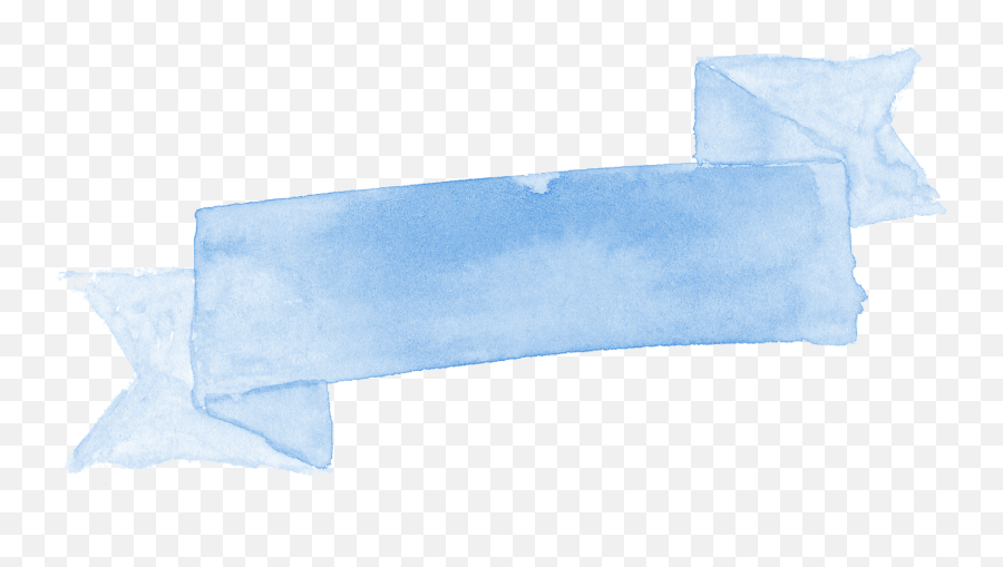 8 Blue Watercolor Ribbon Banner - Blue Ribbon Banner Png,Blue Ribbon Png