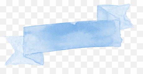 8 Blue Watercolor Ribbon Banner - Blue Ribbon Banner Png,Blue Ribbon Png