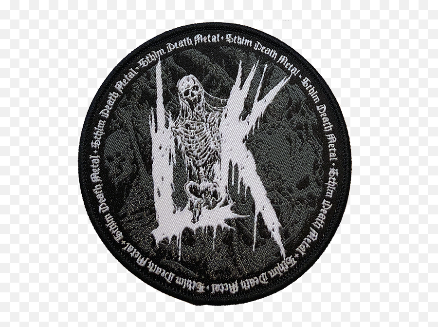 Lik - Sthlm Death Metal Round Patch Vitrales De Disney Png,Death Metal Logo