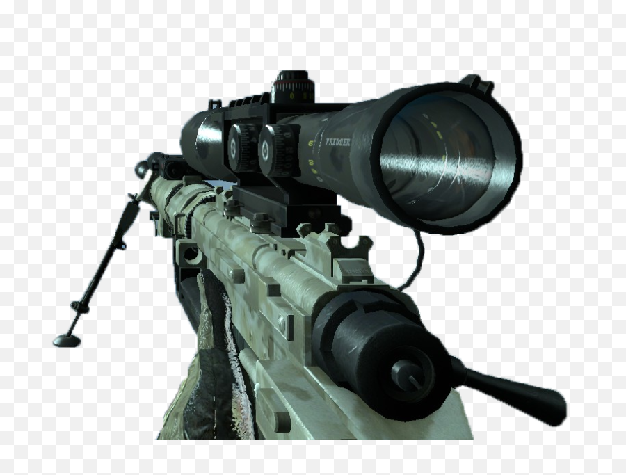 Intervention Sniper Rifle Mw2 Hd Png - Mw2 Intervention Transparent,Call Of Duty Hitmarker Png