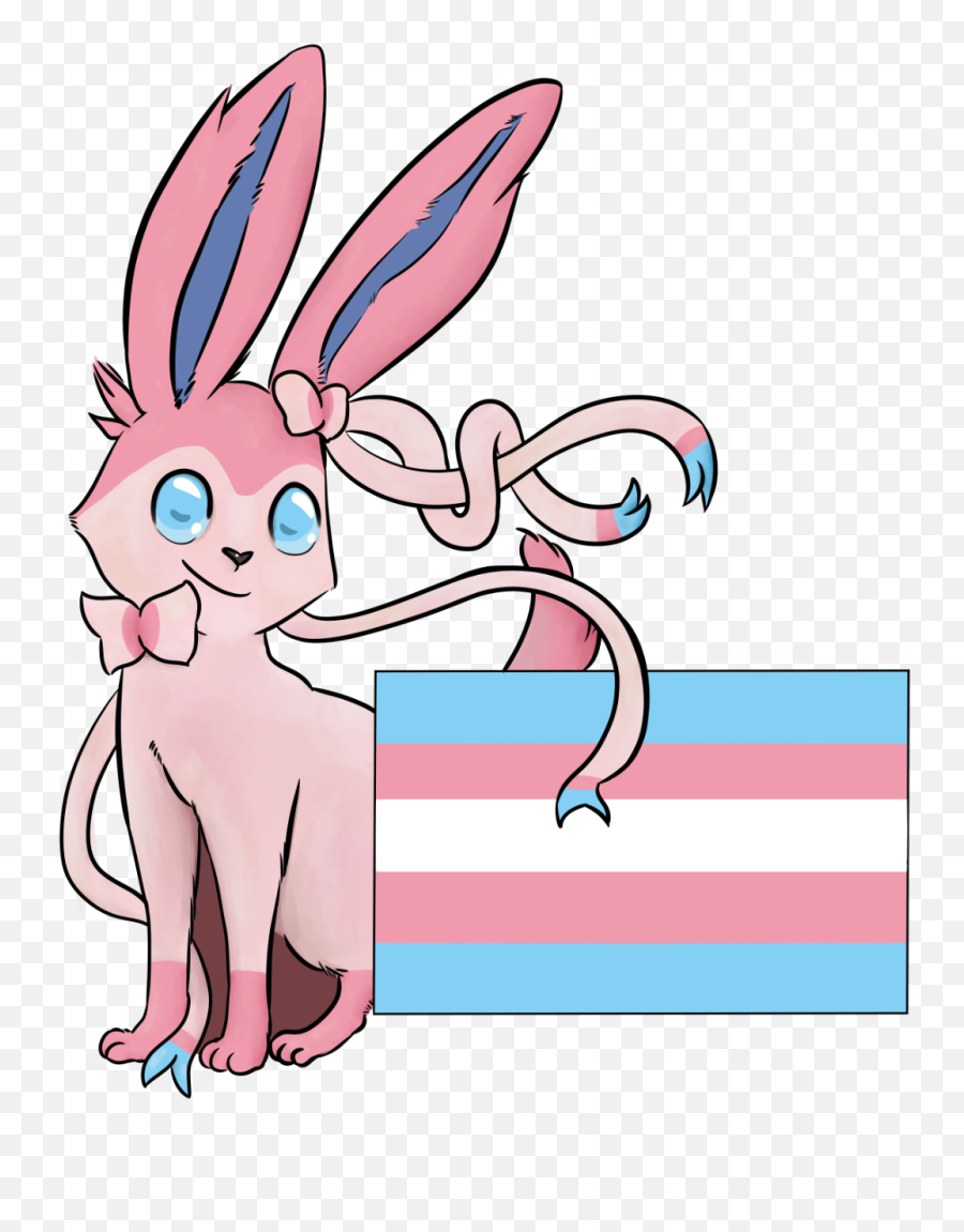 Craftmancy Sylveon Says Trans Pride Is The - Trans Silveon No Background Png,Sylveon Png