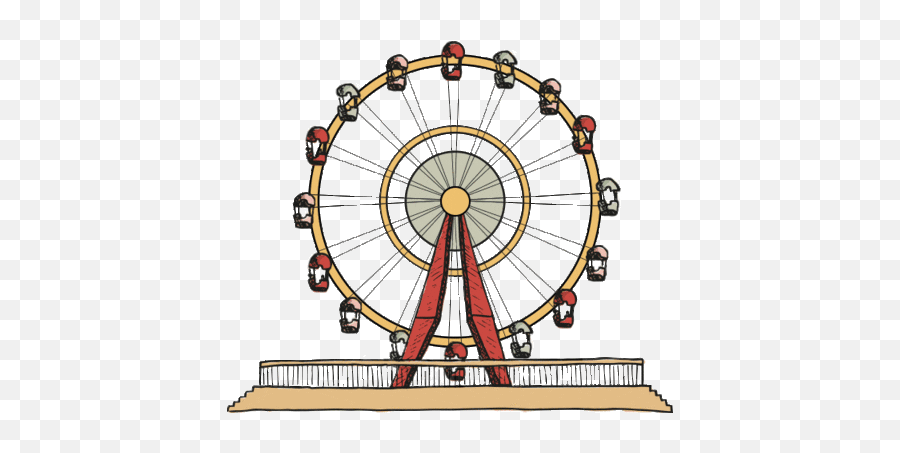 Ferris Wheel Spinning Gif - Ferriswheel Spinning Amusementpark Discover U0026 Share Gifs Ferris Wheel Transparent Gif Png,Ferris Wheel Png