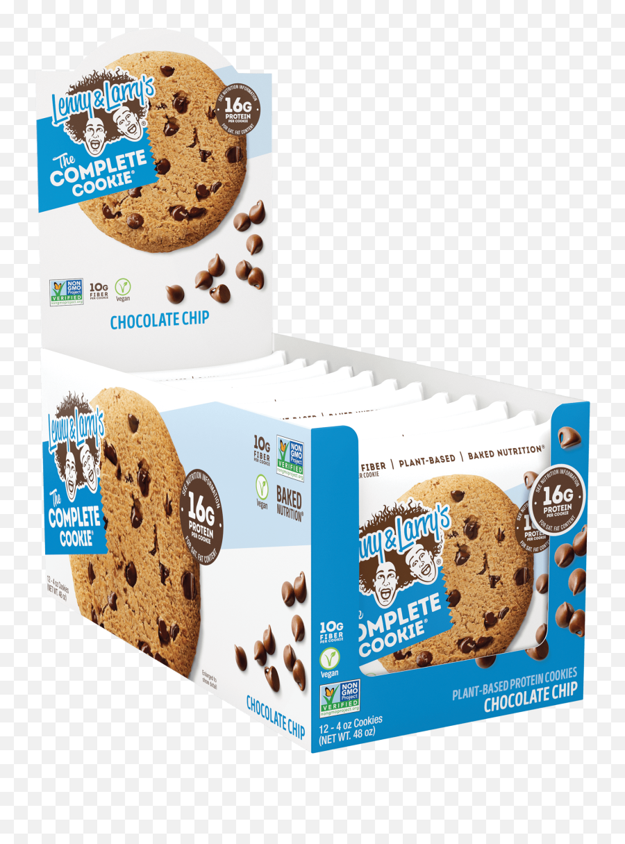 Lenny U0026 Larryu0027s The Complete Cookie 4 Oz Chocolate Chip 12 Ea - Walmartcom Lenny Complete Cookie 2oz Png,Chocolate Chip Cookie Png