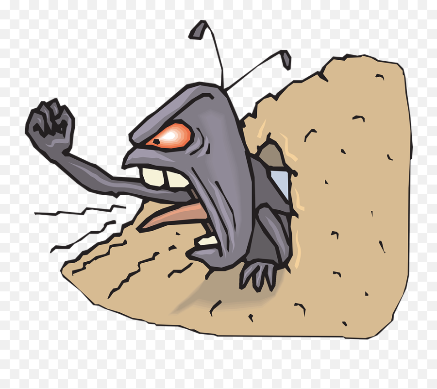 Download Dirt Clipart Ant Pile - Angry Ant Clipart Full Clipart Angry Ant Png,Dirt Pile Png
