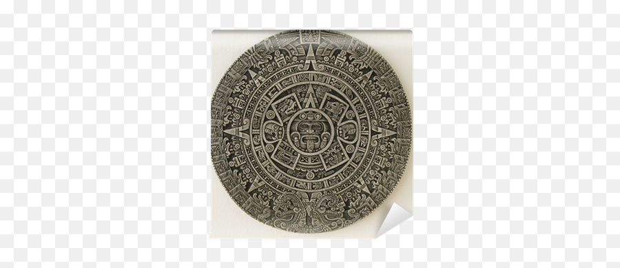 Aztec Calendar Wall Mural U2022 Pixers - We Live To Change Chicano Aztec Calendar Art Png,Aztec Calendar Png