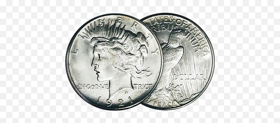 Peace Silver Dollars - 1921 Peace Dollar Png,Dollar Png
