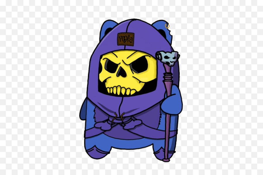 Stickergang Midget Skeletor Hes So - Skeletor Cute Png,Skeletor Transparent