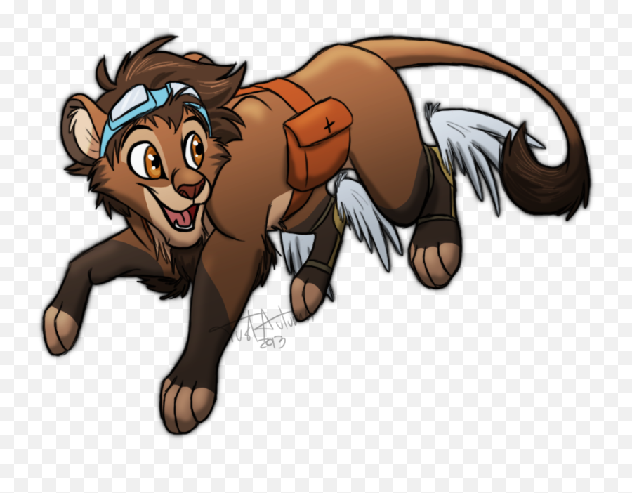 Download Hd Lion - Cartoon Transparent Png Image Nicepngcom Fictional Character,Lion Cartoon Png