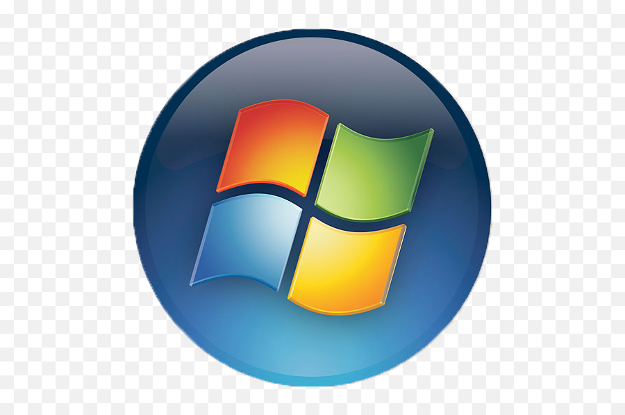 Windows Round Logo - Windows 7 Logo Transparent Png,Round Logo