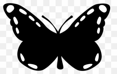 Download Silhouettes Clipart Flying Butterfly - png