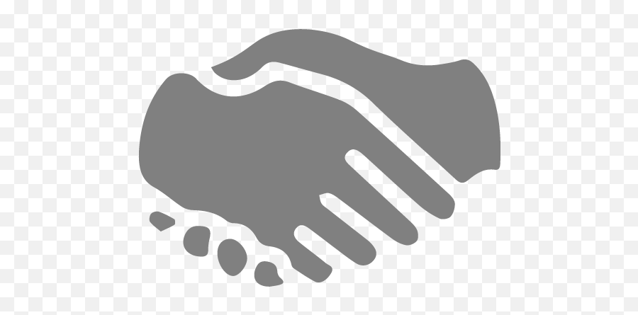 Gray Handshake 2 Icon - Black Handshake Icon Png,Handshake Icon Png Transparent