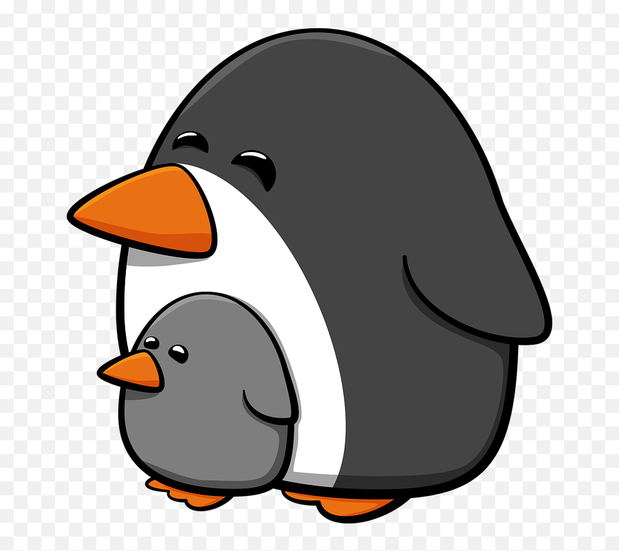 Penguins Parent Dad - Pinguino Papa E Hijo Png,Cute Penguin Icon