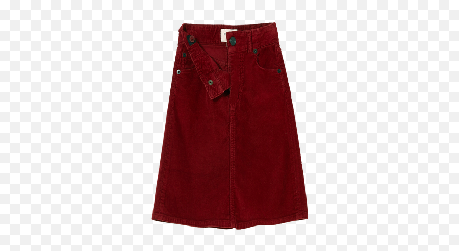 Odessa Burgundy Cord - Skirt U2013 Finger In The Nose Solid Png,Icon Moto Jeans