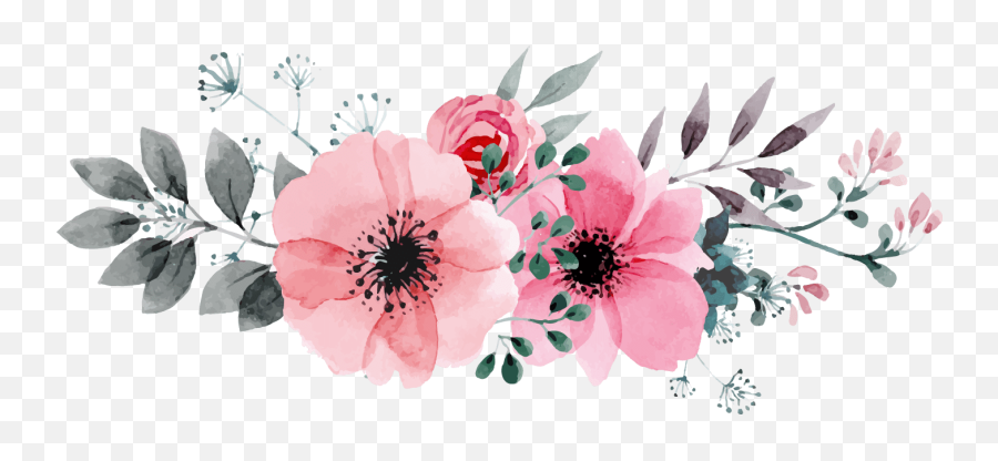 Transparent Background Kertas Dinding Bunga Daun - Clipart Transparent Background Flowers Png,Bouquet Transparent Background