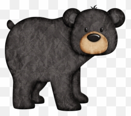 Bear Clipart Png 4 Station - Cute Black Bear Clipart,Teddy Bear Clipart Png