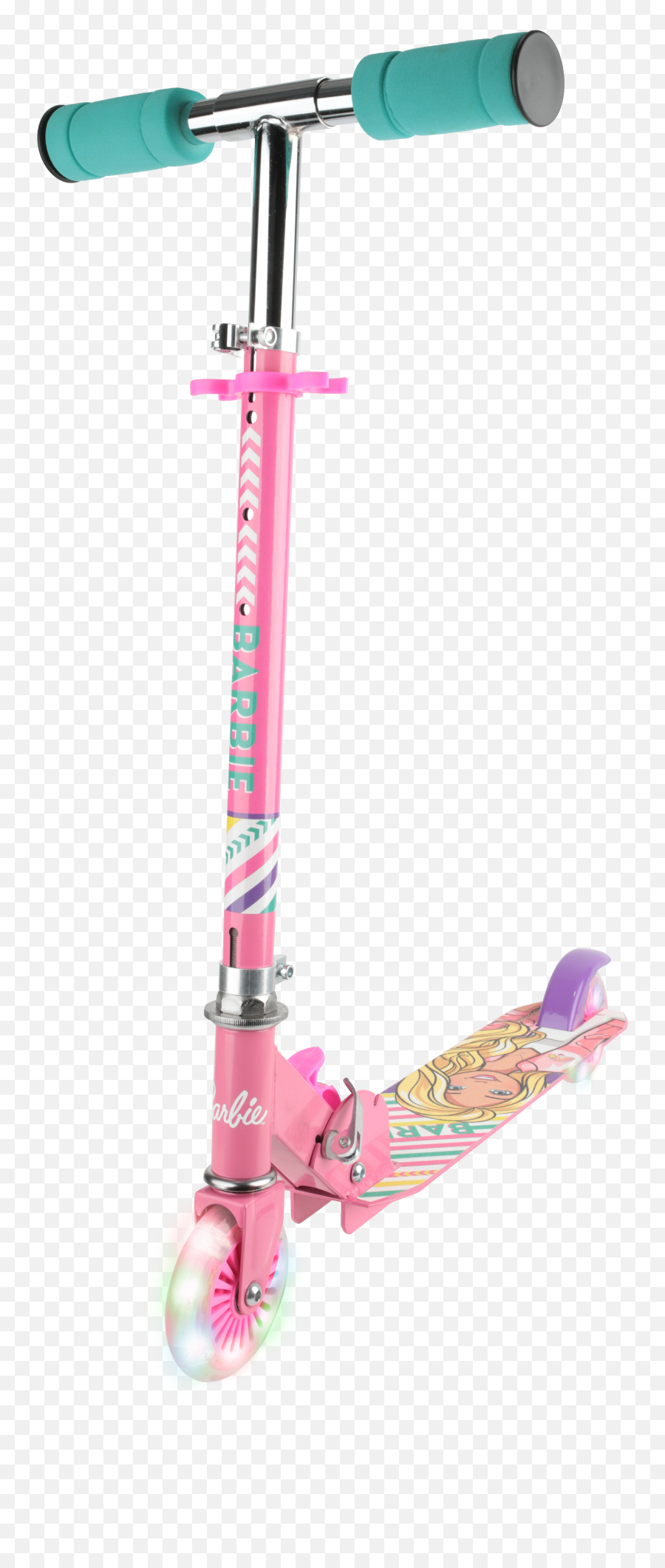 Barbie Light - Up Kick Scooter 120 Mm Front And Back Pvc Barbie Scooter Png,Galaxy S2 Flashing Battery Icon