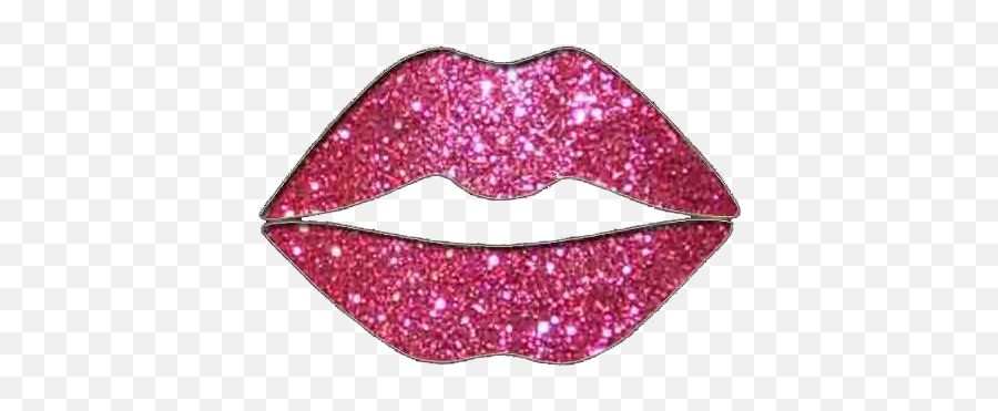 Download Pink Glitter Lips Png - Glitter Lip Gloss Png,Pink Lips Png