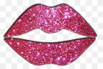 Download Pink Glitter Lips Png - Glitter Lip Gloss Png,Pink Lips Png
