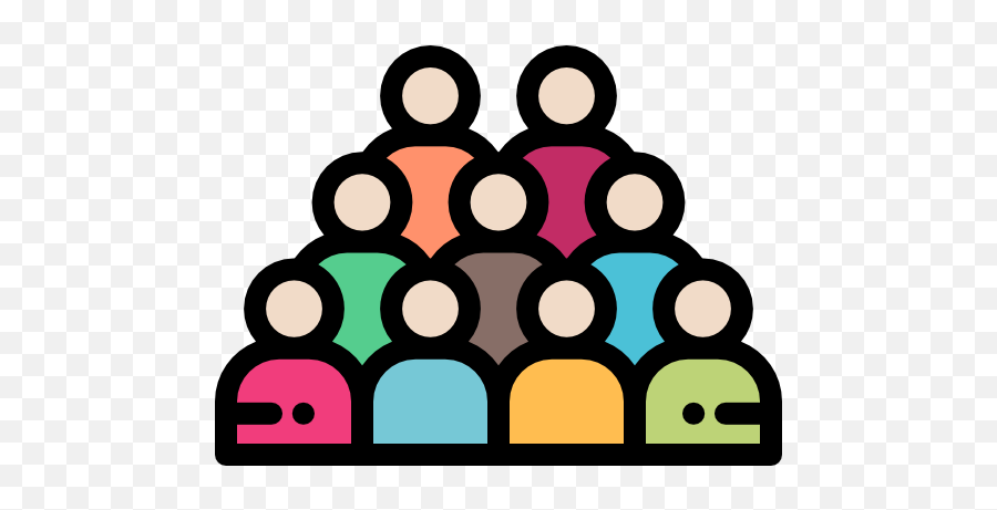 Crowd Of People Icon - Crowd Icon Png,People Icon Png