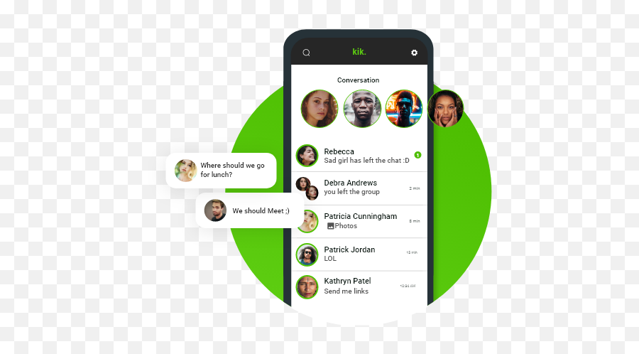 Kik Messenger Spy App - Monitor Kik Messages Chat U0026 Shared Smartphone Png,Kik Icon Transparent