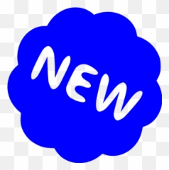 Blue New Badge 3 Icon - Free blue icons png