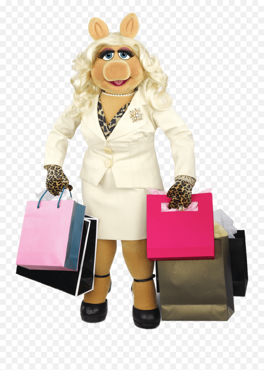 Miss Piggy Shopping Transparent Png - Miss Piggy Dressed Up,Shopping Transparent