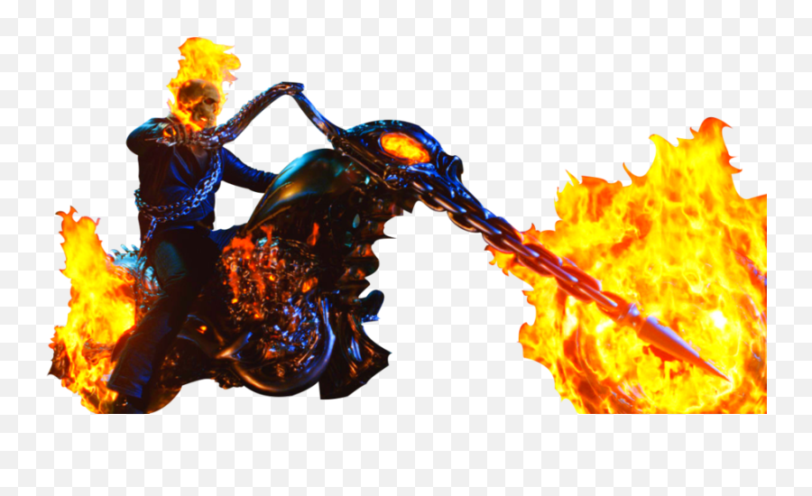 Ghost Rider Clipart Transparent - Nicolas Cage Motorcycle Movie Png,Ghost Transparent Background