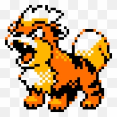 Pikachu Déguisé En Pokémon Pixel Art - Pixel Art Pokemon Growlithe Png,Growlithe Png
