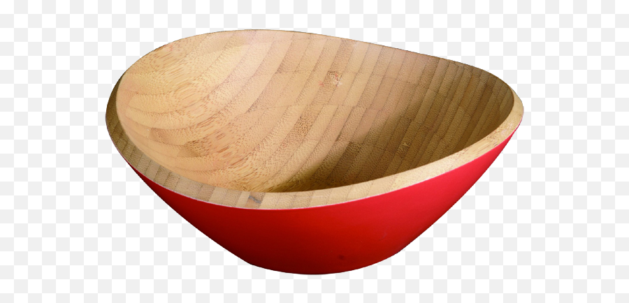 Small Wavy Colored Bamboo Salad Bowl - Plywood Png,Salad Bowl Png