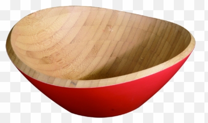 Small Wavy Colored Bamboo Salad Bowl - Plywood Png,Salad Bowl Png