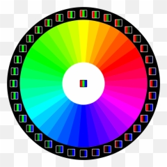Library File Color Wheel Wikimedia - Color Wheel Printer Test Png,Color Wheel Png