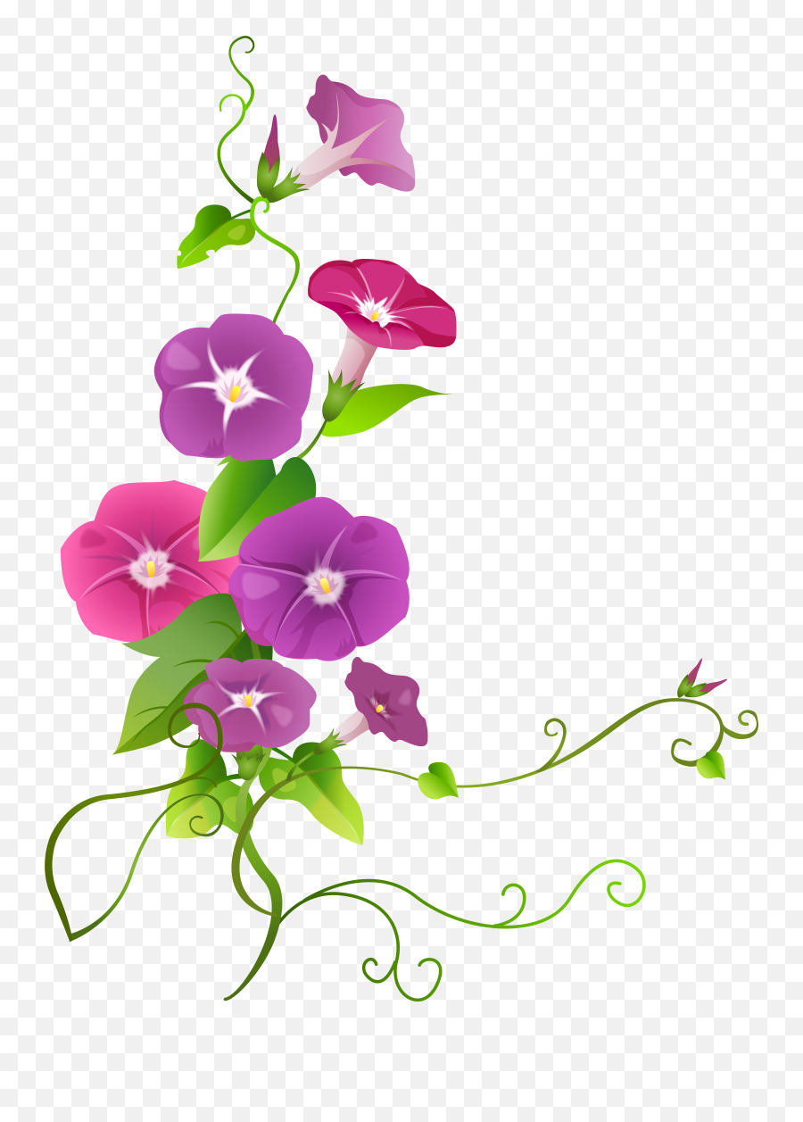 Library Of Purple Flower Border Graphic Transparent Stock - Flower Clipart Png,Purple Flower Border Png