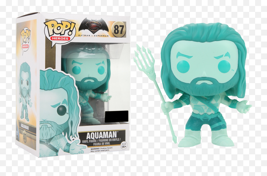 Download Aqua Aquaman Pop Vinyl Figure - Funko Pop Batman V Aqua Man Pop Vinyl Png,Aquaman Transparent