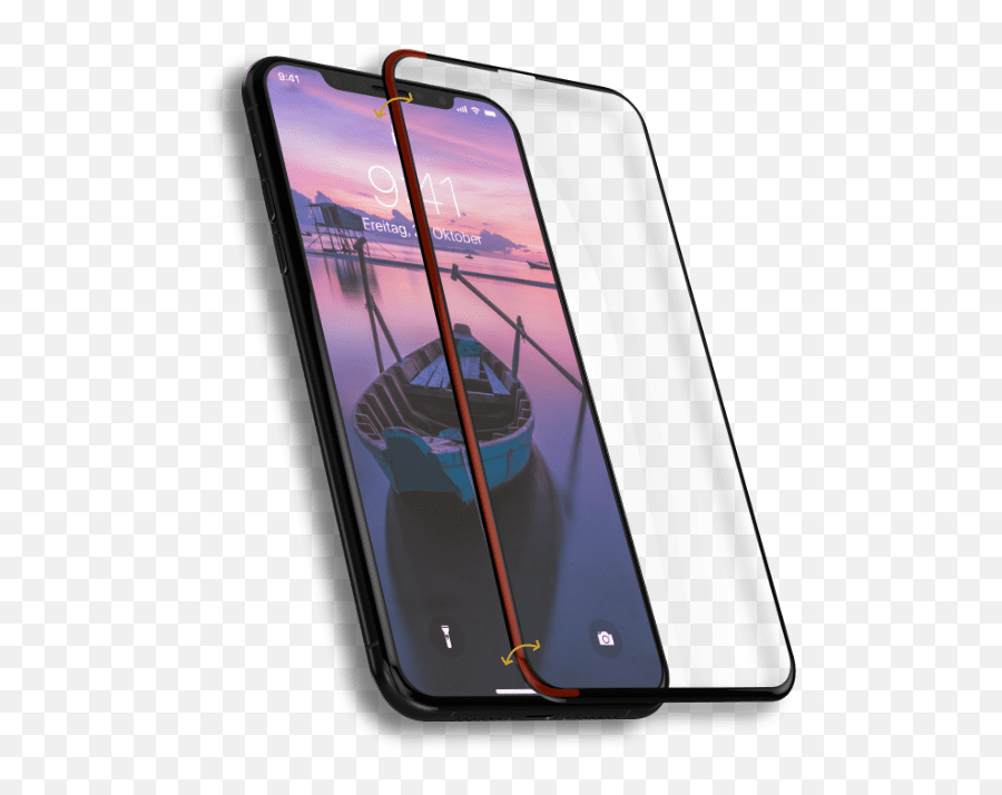 Glaz Screen Protector Hybrid - The Iphone X Bulletproof Glass Displayschutz Iphonexs Png,Iphone X Png