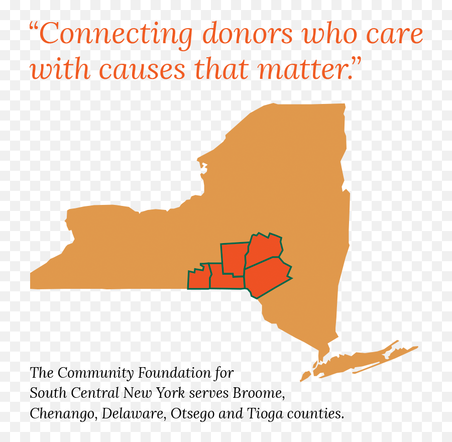 The Community Foundation For South Central New York - Map Of New York State Png,New York State Png