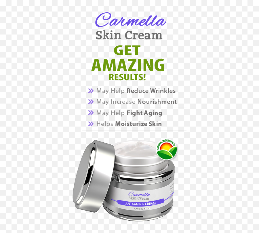 Carmella Skin Cream - Natural Ingredients Png,Carmella Png