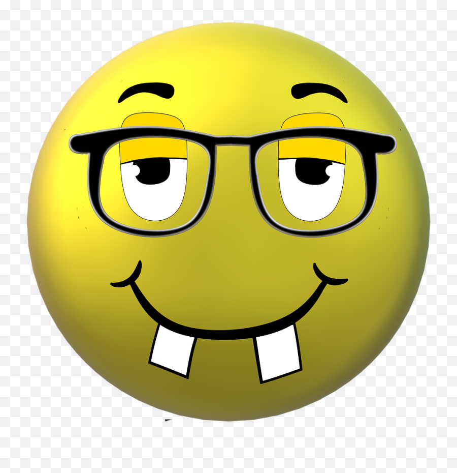 Smiley Glasses Nerd - Free Image On Pixabay Smiley Png,Glasses Emoji Png