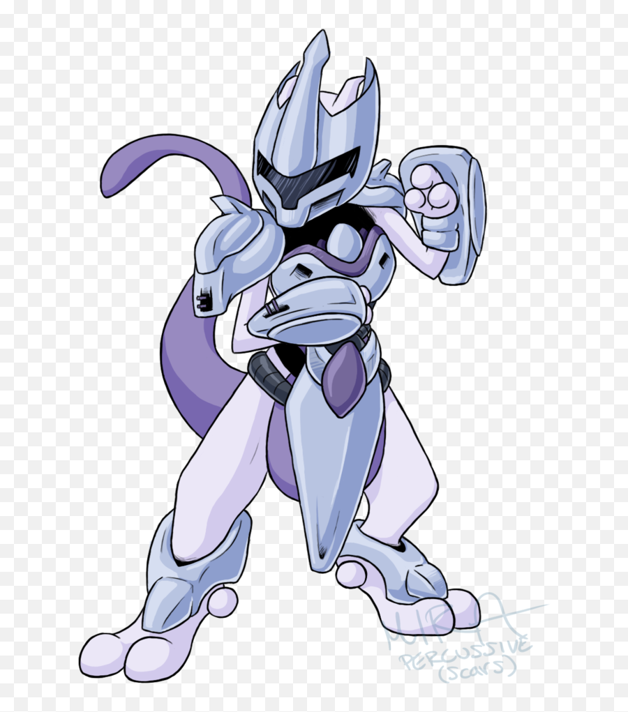Download Armoured Mewtwo Digital - Pokemon Mewtwo Con Armadura Png,Mewtwo Png