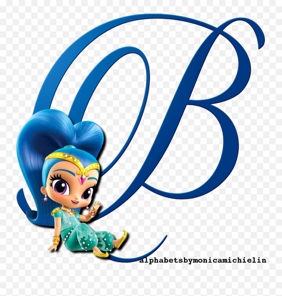 Blue Shimmer Shine Doll Cartoon - Cartoon Png,Shimmer And Shine Png