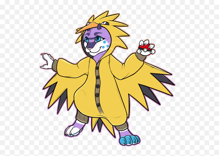 Zapdos Kiguteam Instinct By Lithdragon Misswolfiee - Cartoon Png,Zapdos Png