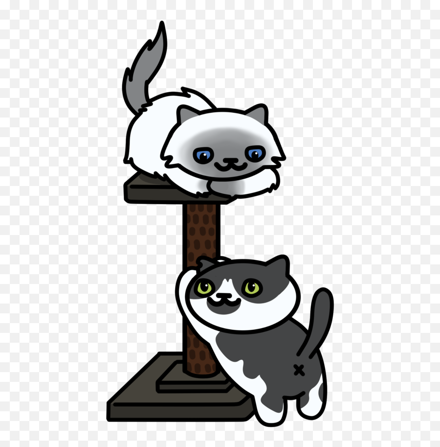 Extra Tall Scratching Post And Perch - Cat Scratching Post Clipart Png,Scratch Cat Png