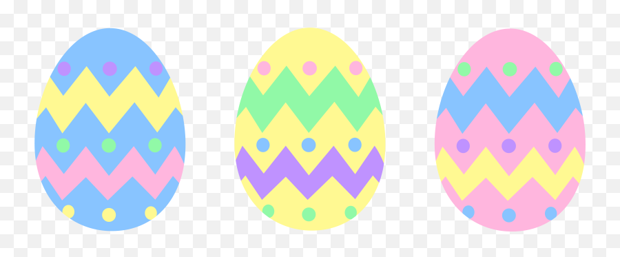 Pastel Easter Egg Clipart - Colorful Easter Egg Clipart Png,Easter Eggs Transparent Background