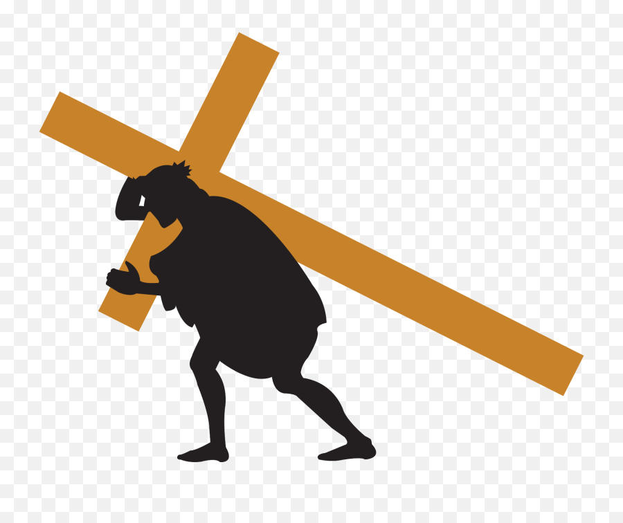 Free Jesus Carrying The Cross Png With - Christian Cross,Cross Out Transparent Background