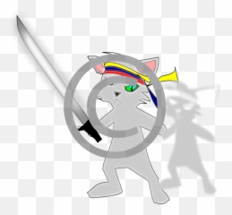 Cats With Sword Png U2013 Tigerstock - Fictional Character