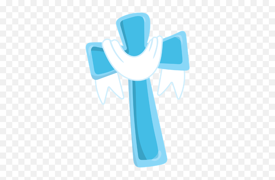 Cross Clipart Baptism - Blue Baptism Cross Png,Blue Cross Png
